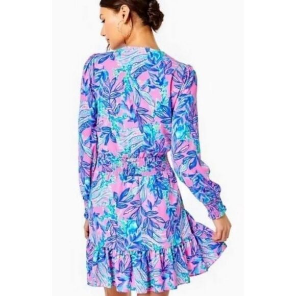 Lilly Pulitzer Cristiana Stretch Dress in Lilac Rose - Picture 3 of 14